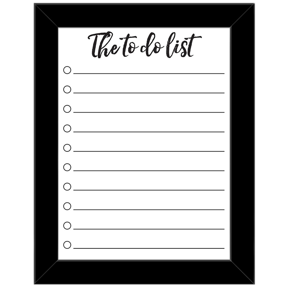 The To Do List Dry Erase Memo Board 10x13
