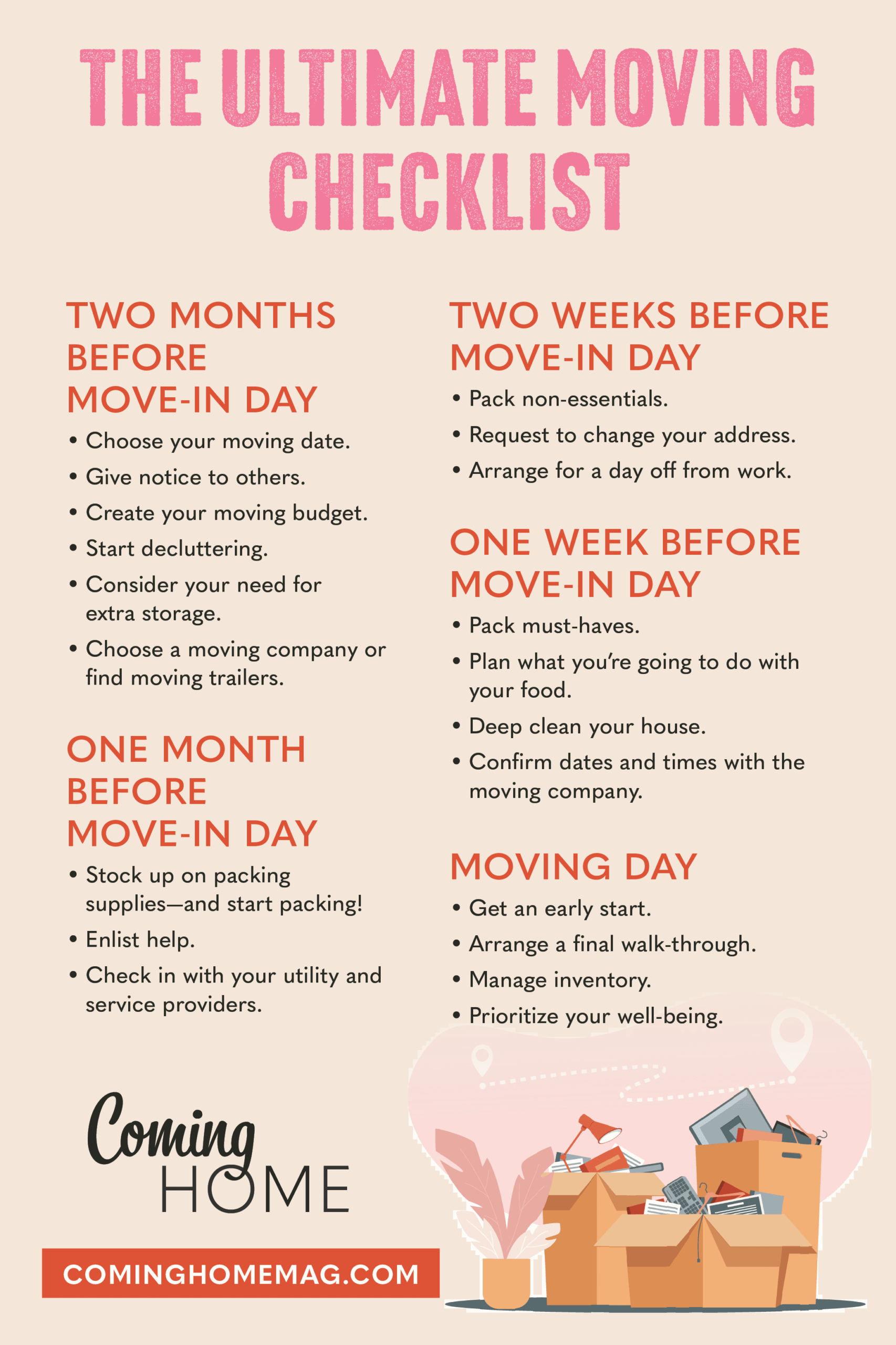 house moving to do list