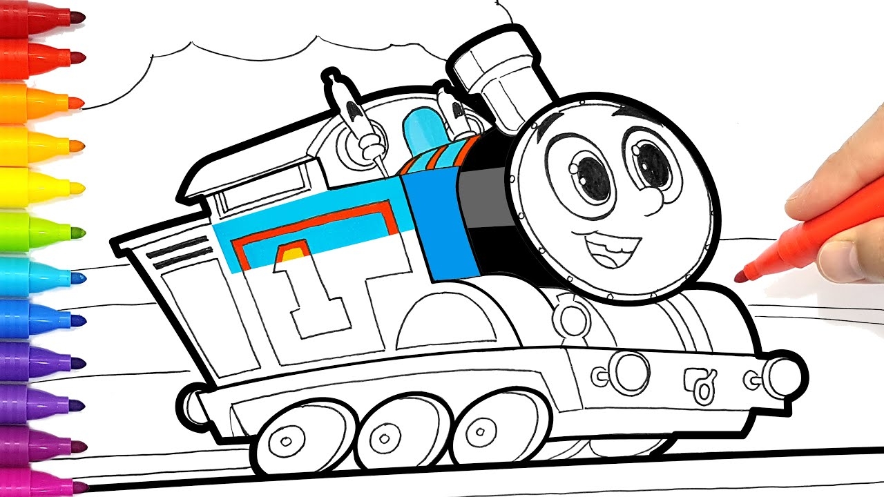 Thomas Friends All Engines Go Thomas Train Drawing And Coloring Pages Tim Tim TV YouTube