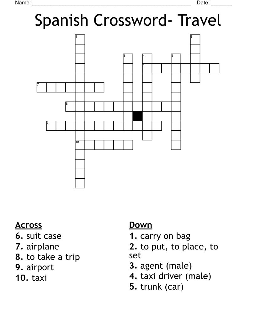 those in spanish crossword