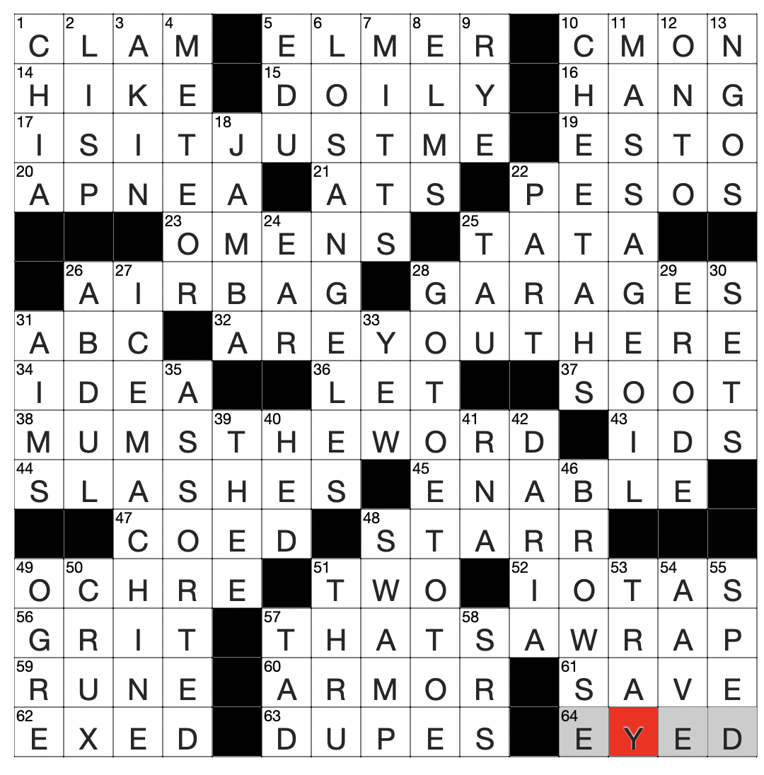 Thursday December 18 2025 Diary Of A Crossword Fiend