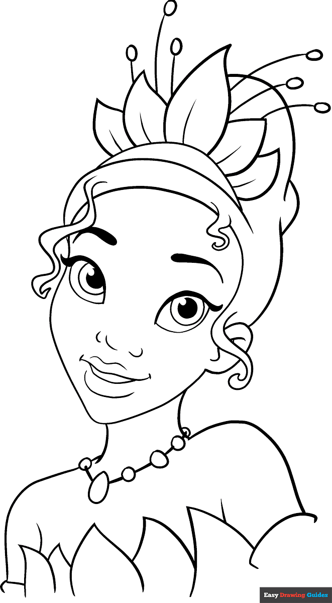 disney tiana coloring pages
