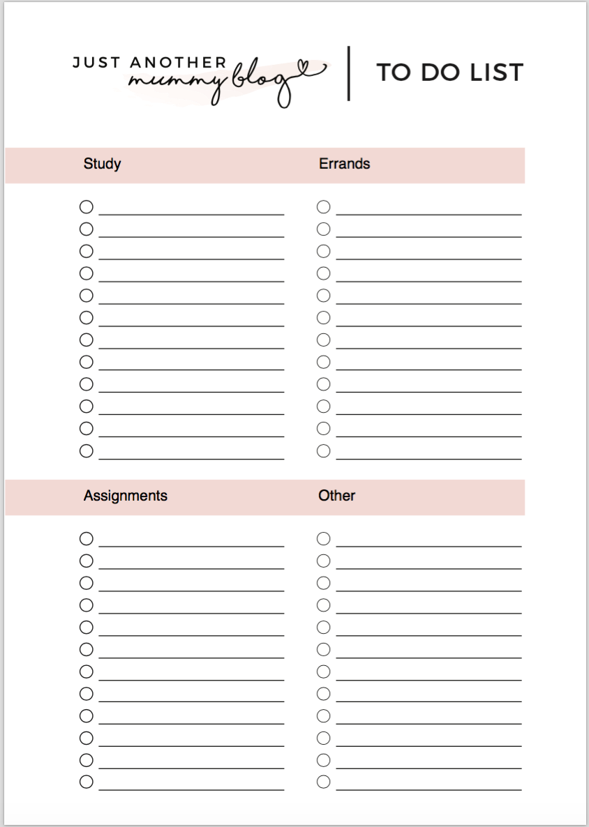 Time Saving Tips Free Downloadable To do List 