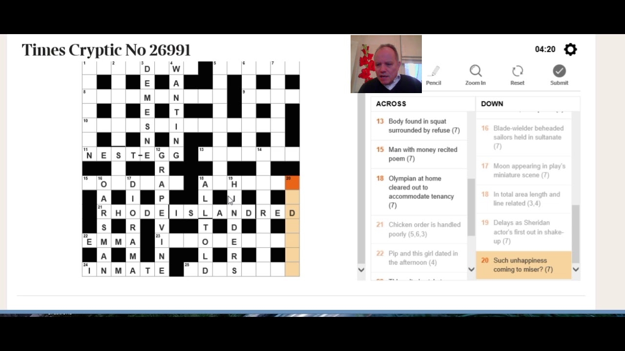 appearing to be crossword clue