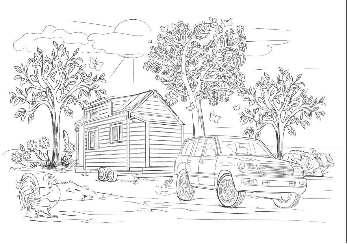 coloring pages house
