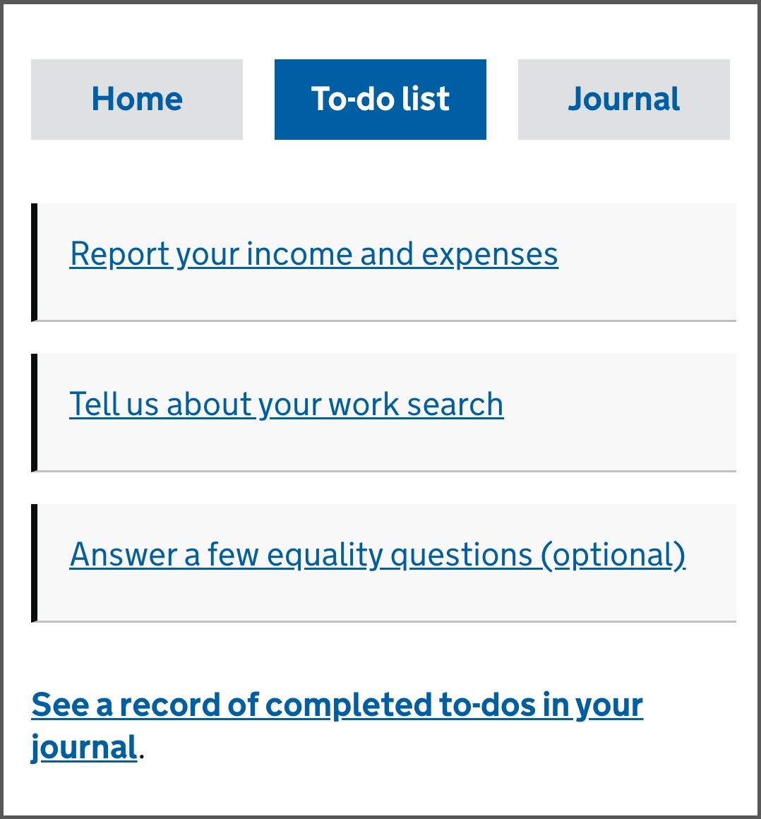 To do List B Understanding Universal Credit To do List B Understanding Universal Credit