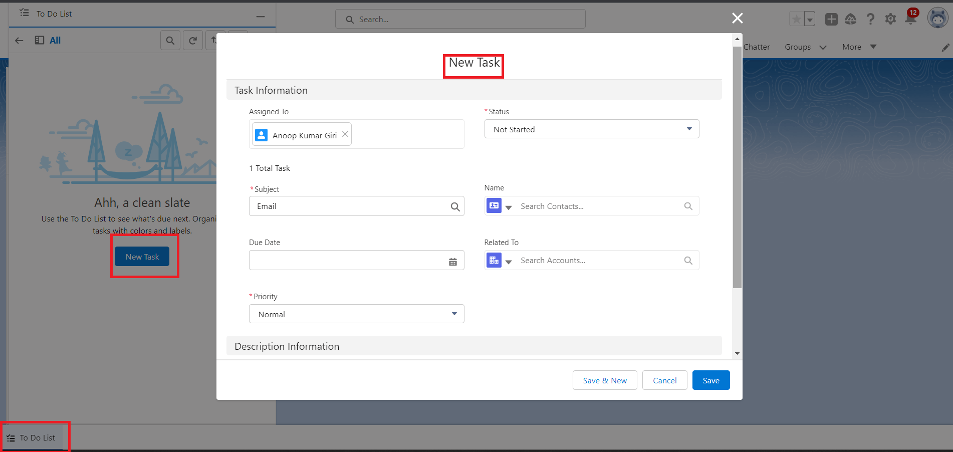 To Do List Component In Salesforce Astrea IT Services