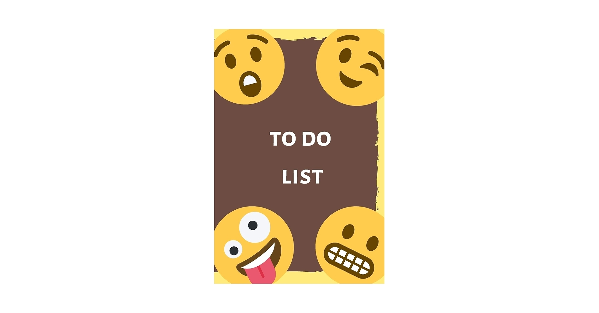 To Do List Emojis Emoji To Do List Emoji Book Be Happy Positive Thinking Daily Task Planner 6x9inch To Do List Book With 108 pages Design Publishers Raw 9781698620756 Amazon Books
