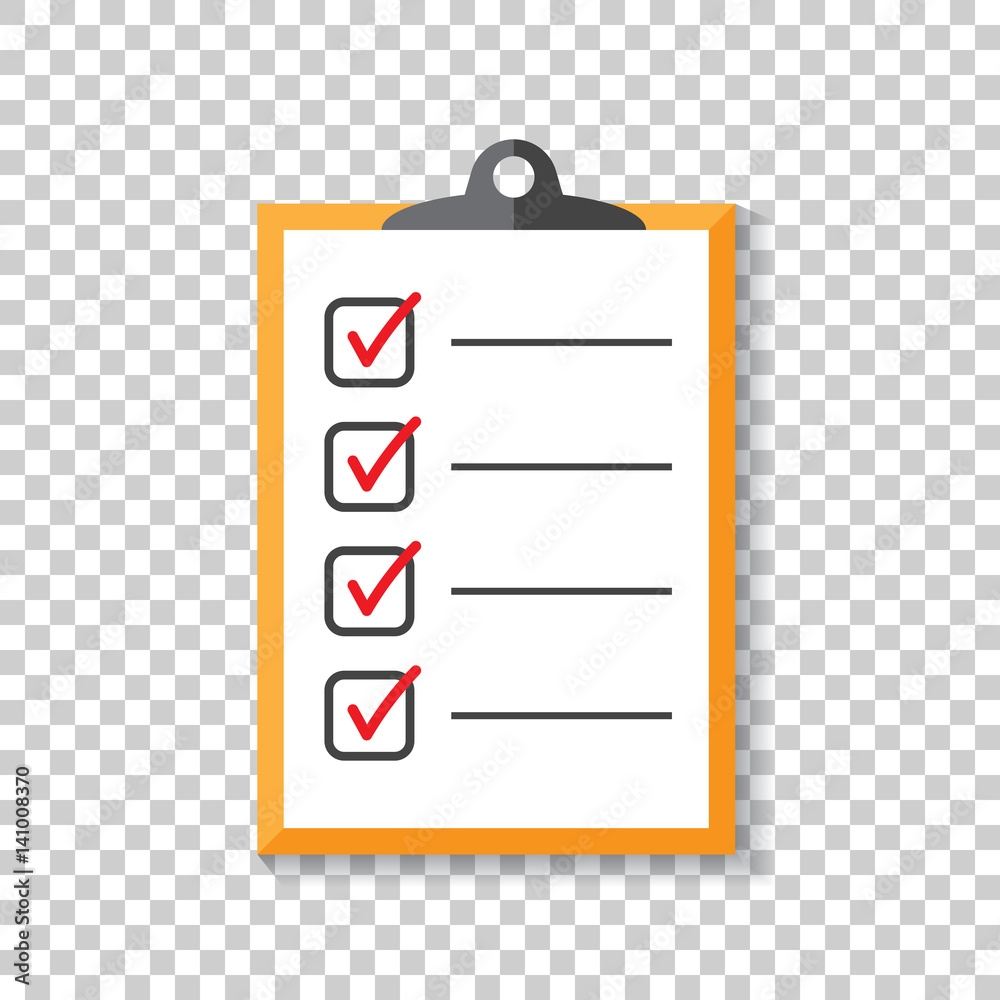 To Do List Icon Checklist Task List Vector Illustration In Flat Style Reminder Concept Icon On Isolated Background Stock Vector Adobe Stock