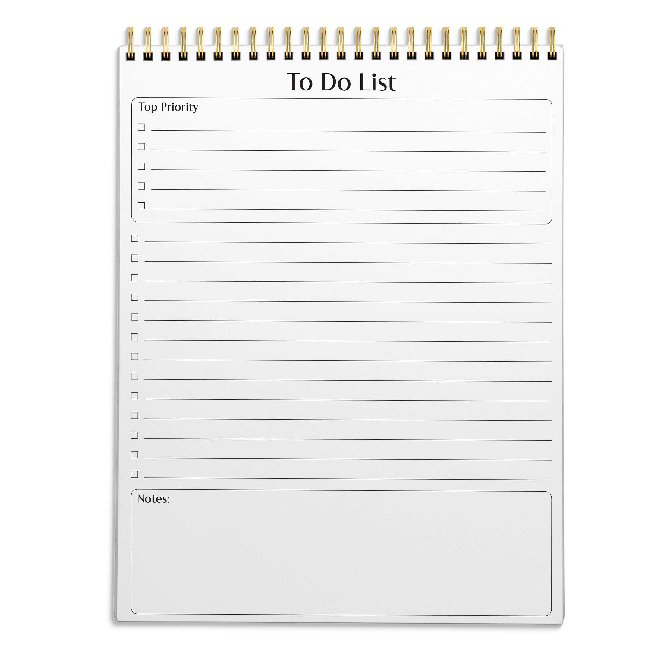 To Do List Notepad 8 5 X 11 Planning Note Pad 50 Sheets Double Wire Spiral EBay