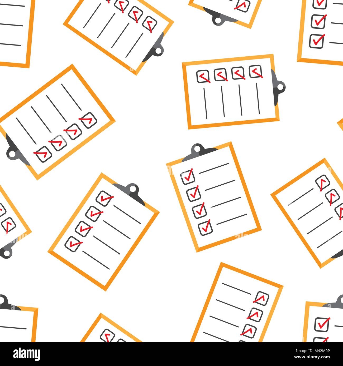 To Do List Seamless Pattern Background Business Flat Vector Illustration Checklist Task List Symbol Pattern Stock Vector Image Art Alamy