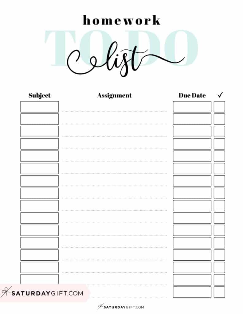 To Do List Template 29 Cute Free Printable To Do Lists SaturdayGift