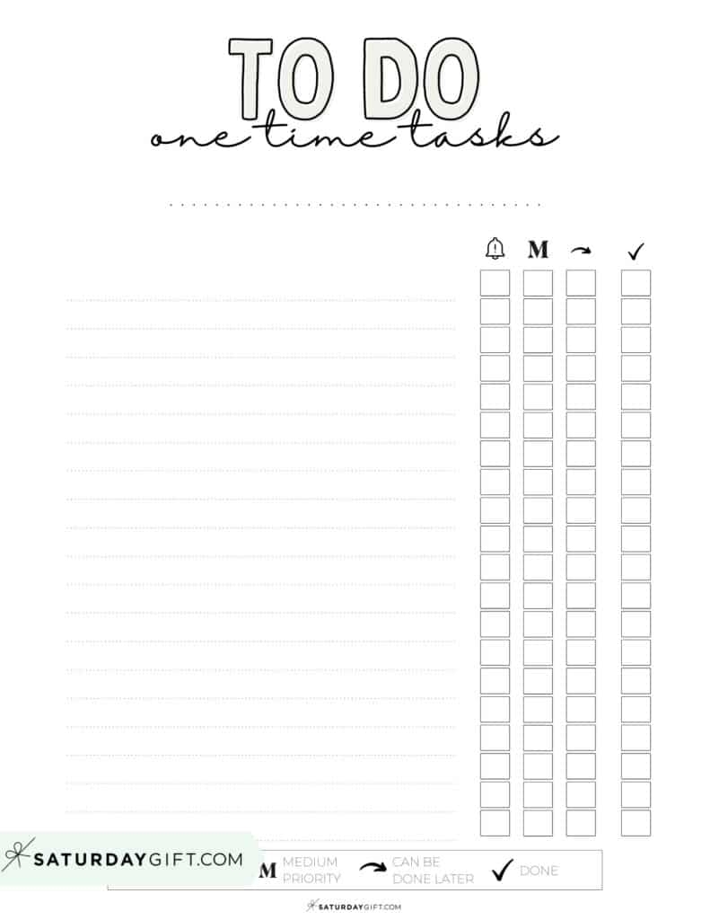 to do list pdf print