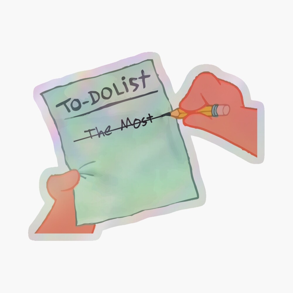 to do list spongebob