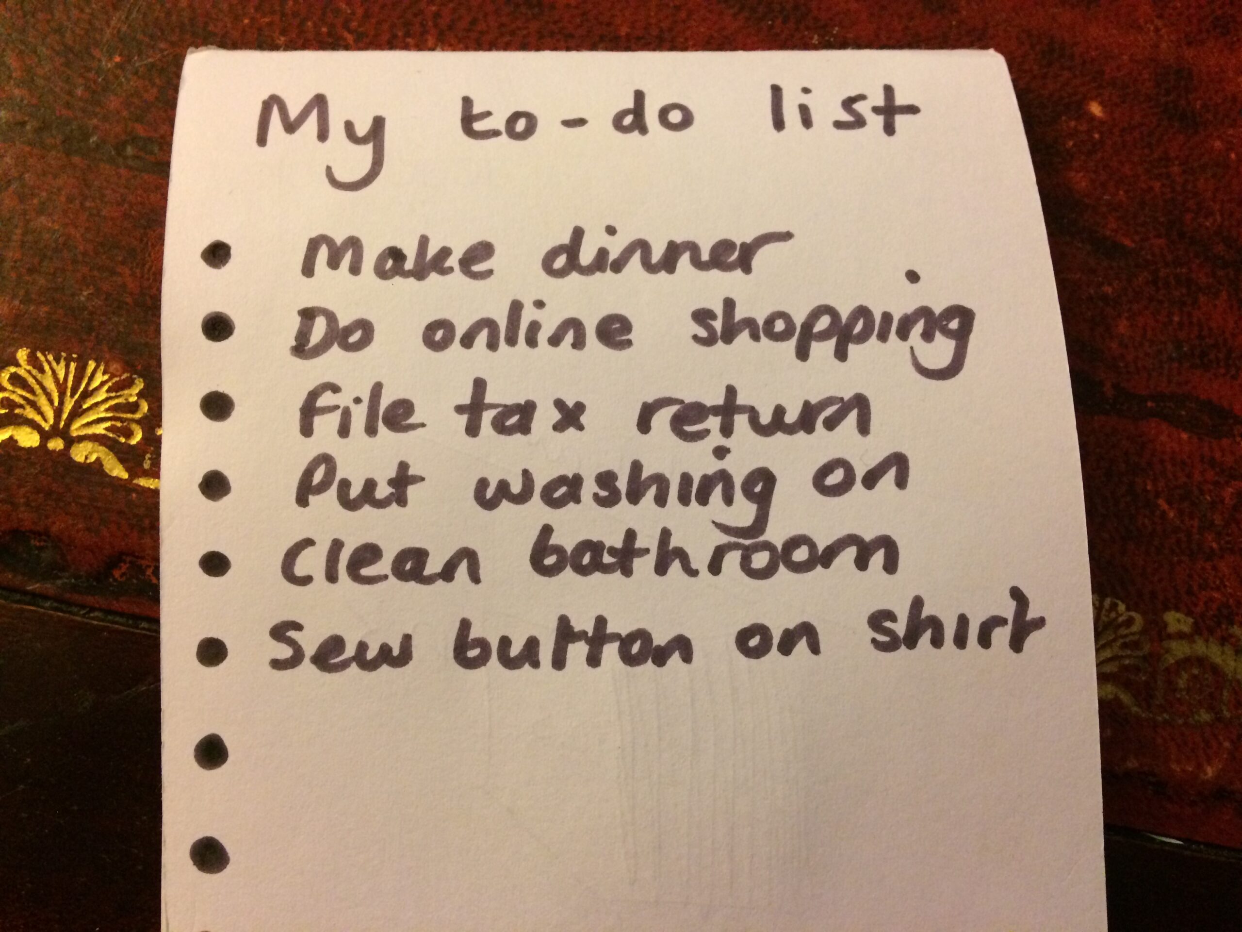 To Do Vs To do My Writing Notebook