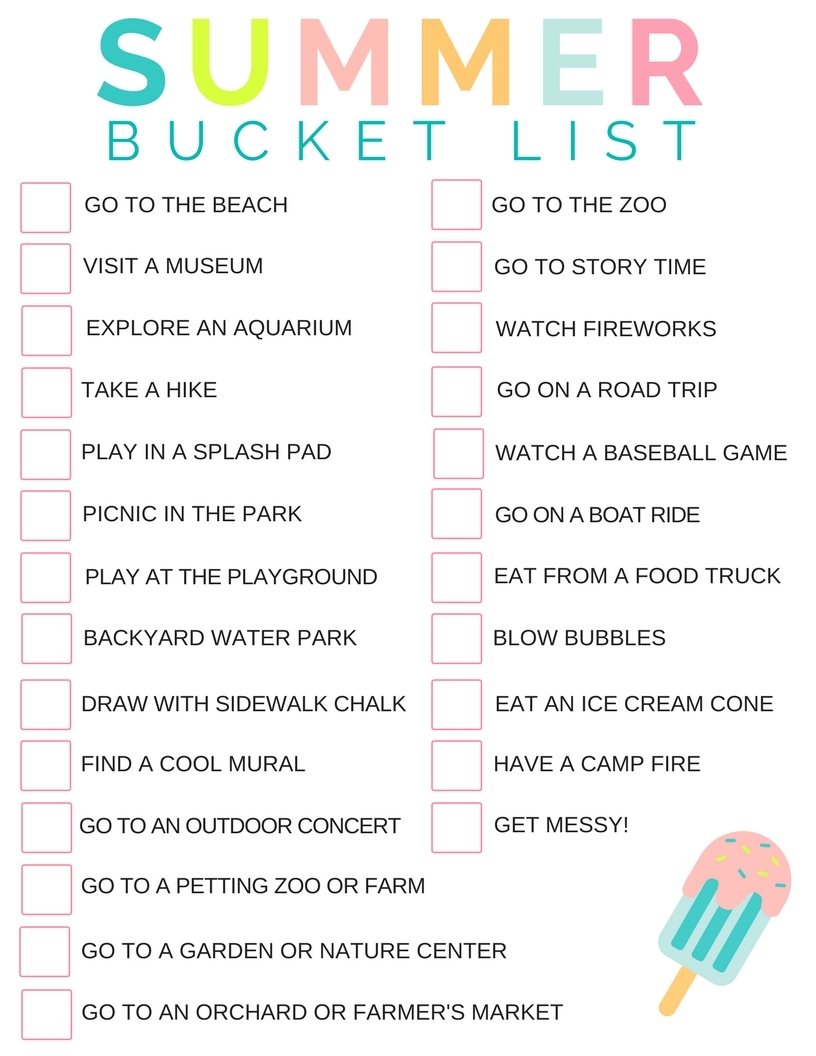 TODDLER MOM S SUMMER BUCKET LIST U Ready Teddy TODDLER MOM S SUMMER BUCKET LIST U Ready Teddy
