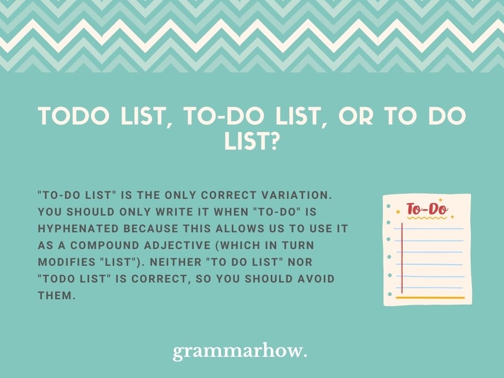 Todo List To do List Or To Do List Helpful Examples 