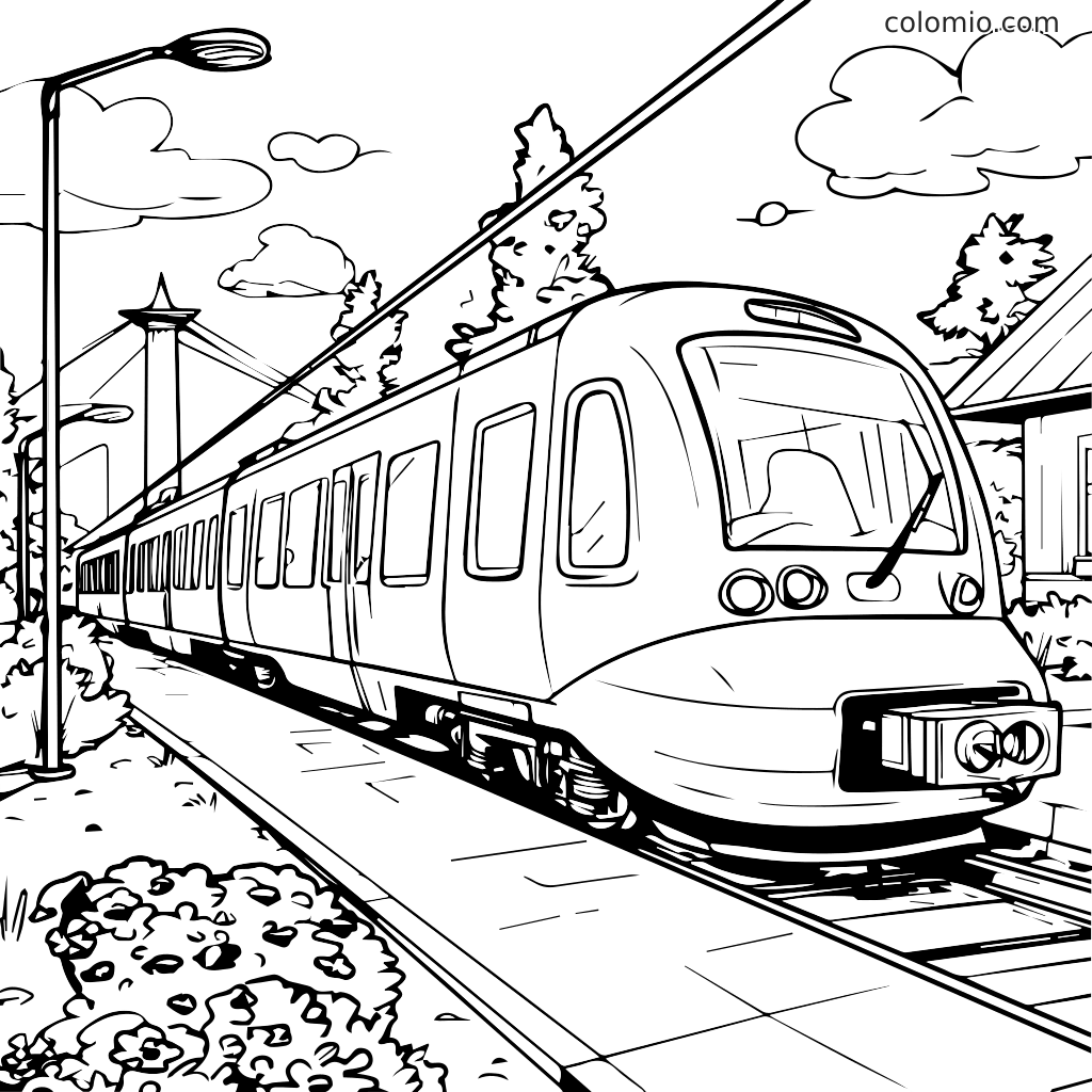 Trains Coloring Pages Free Printable Train Coloring Sheets