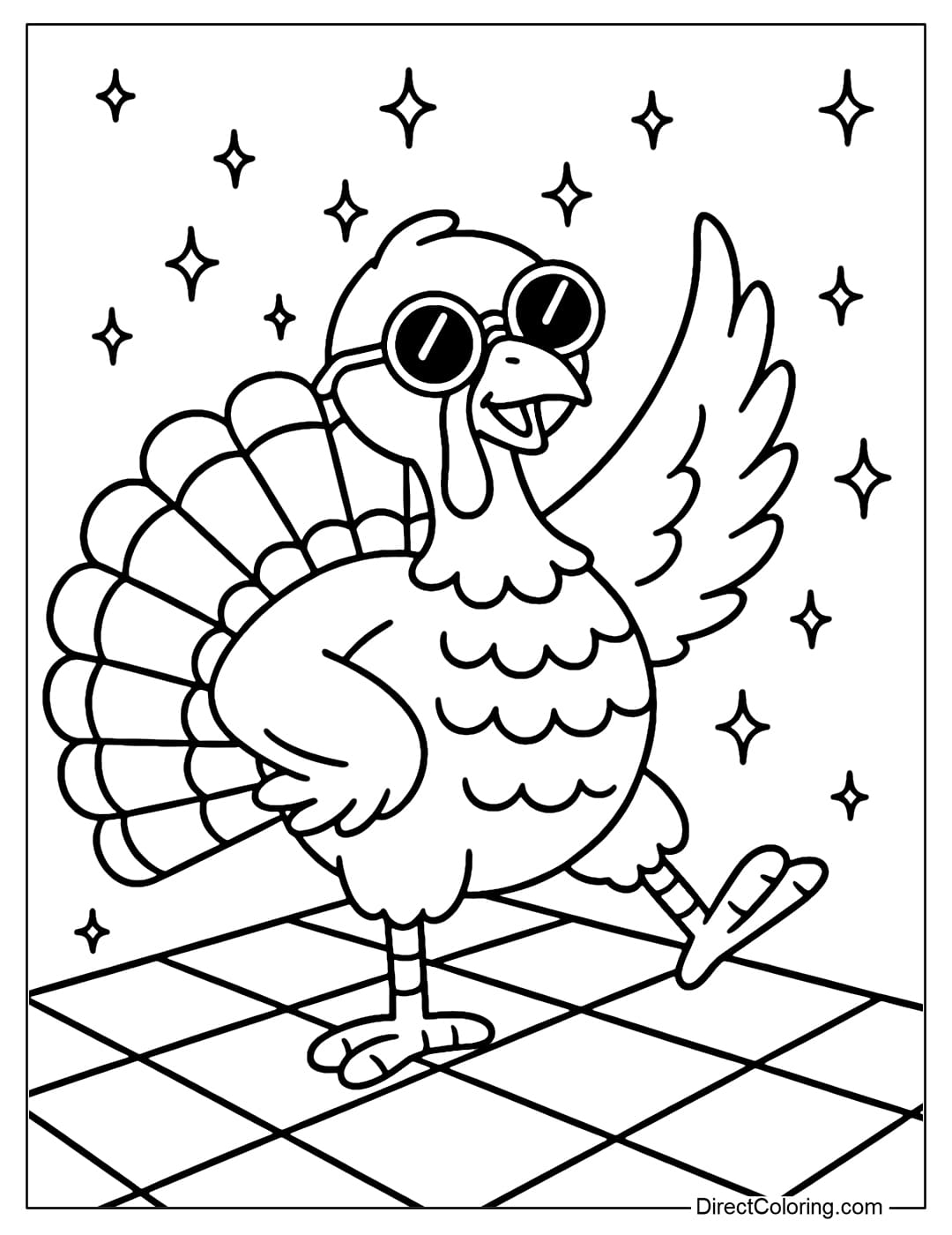 Turkey Coloring Pages Free PDF To Download And Print