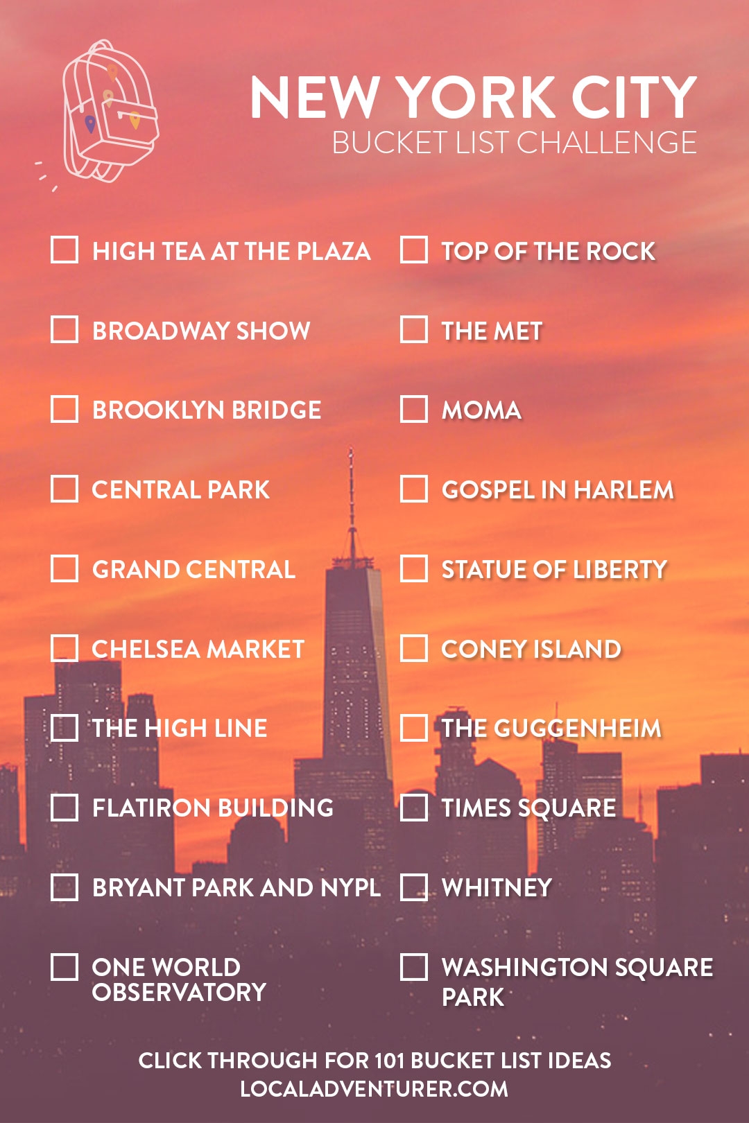 Ultimate New York City Bucket List 101 Things To Do In NYC 