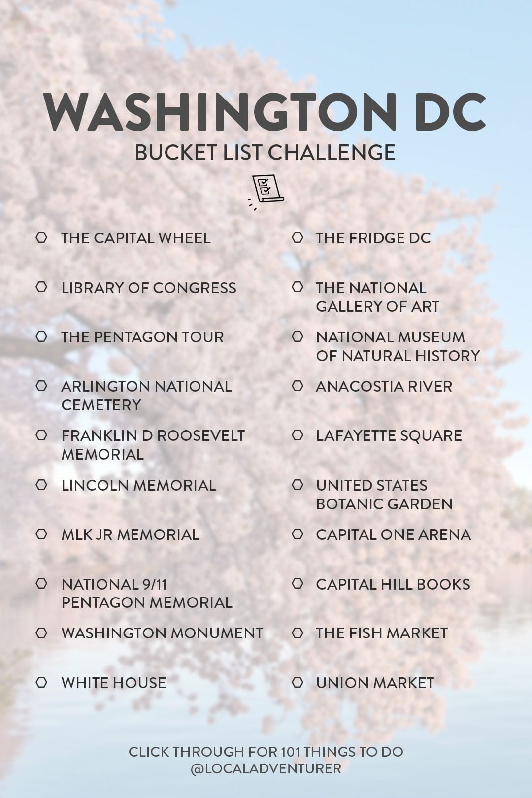Ultimate Washington DC Bucket List 101 Things To Do In DC Local Adventurer