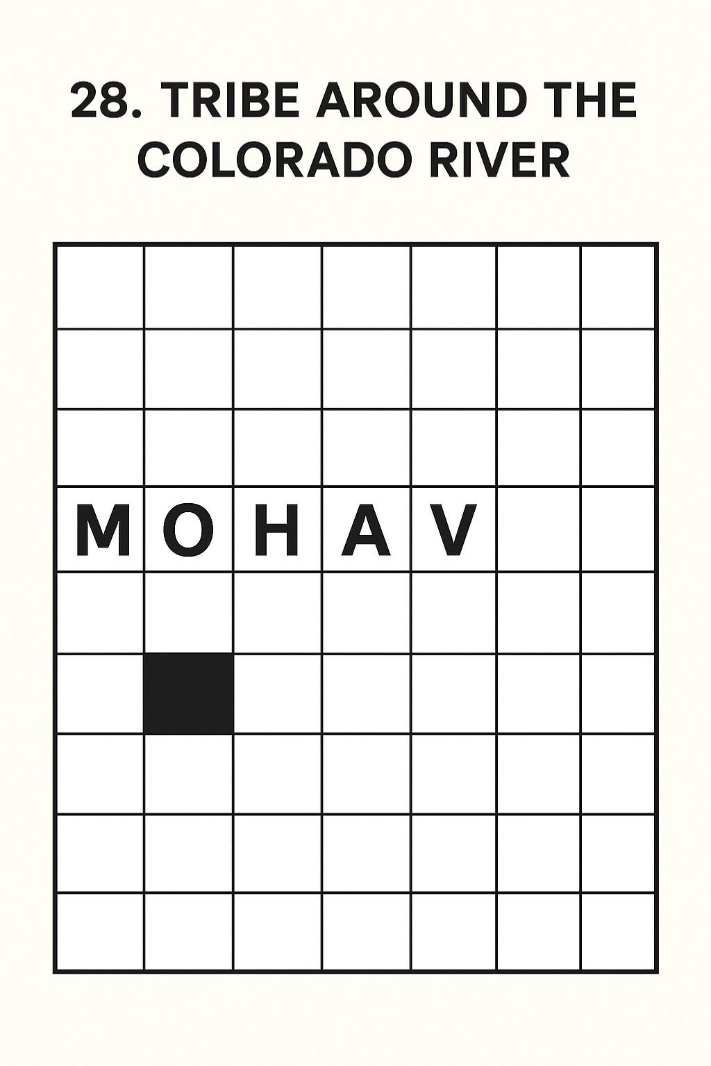 Understanding The Crossword Clue Tribe Around The Colorado River