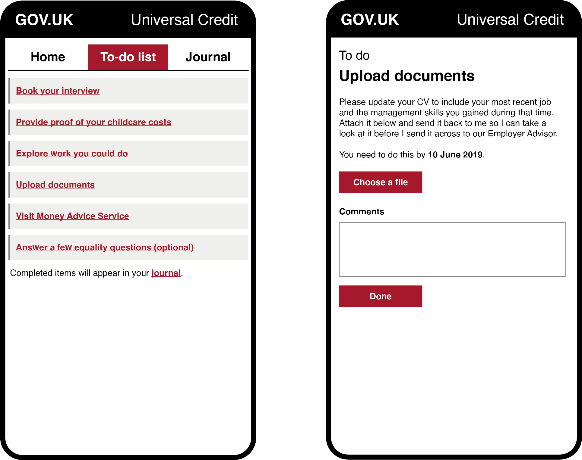 universal credit to do list universal credit to do list