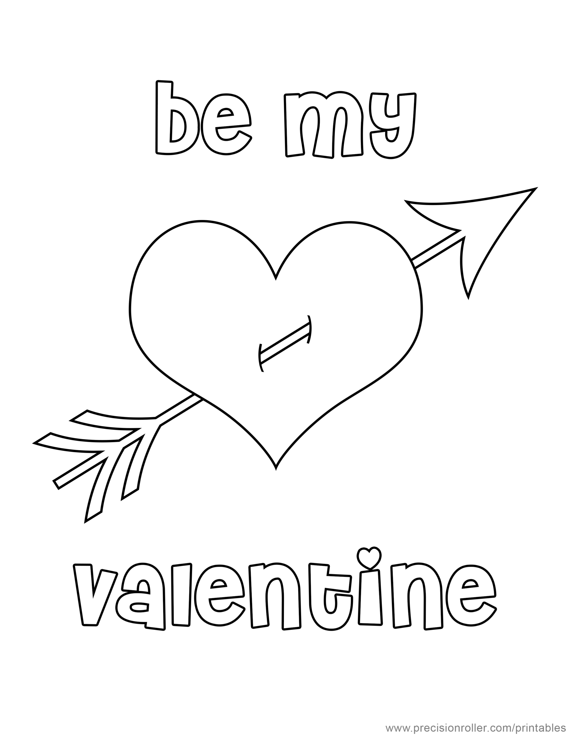 free valentines day coloring pages