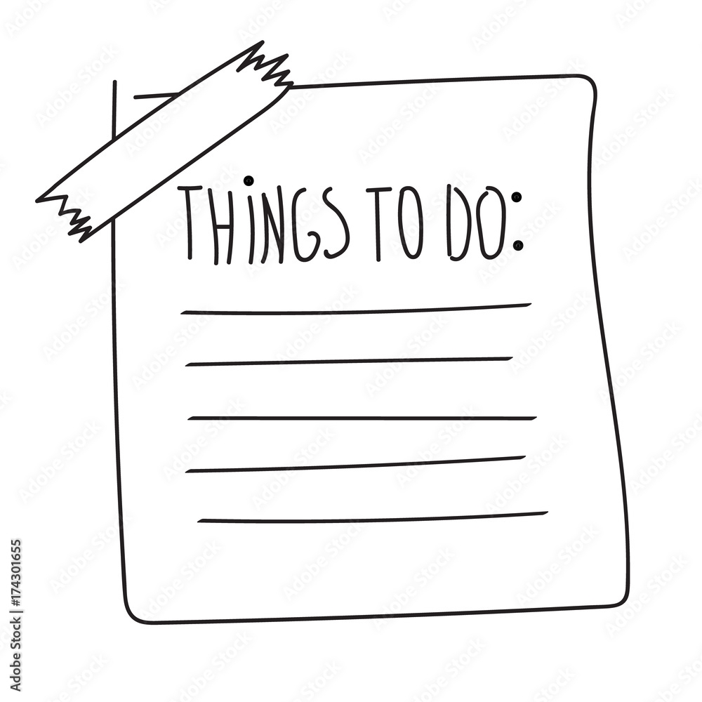 to do list drawing