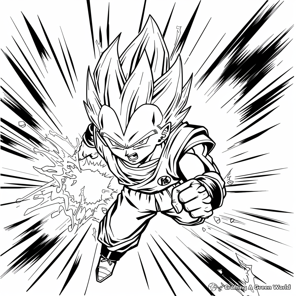 Vegeta Coloring Pages Free Printable 