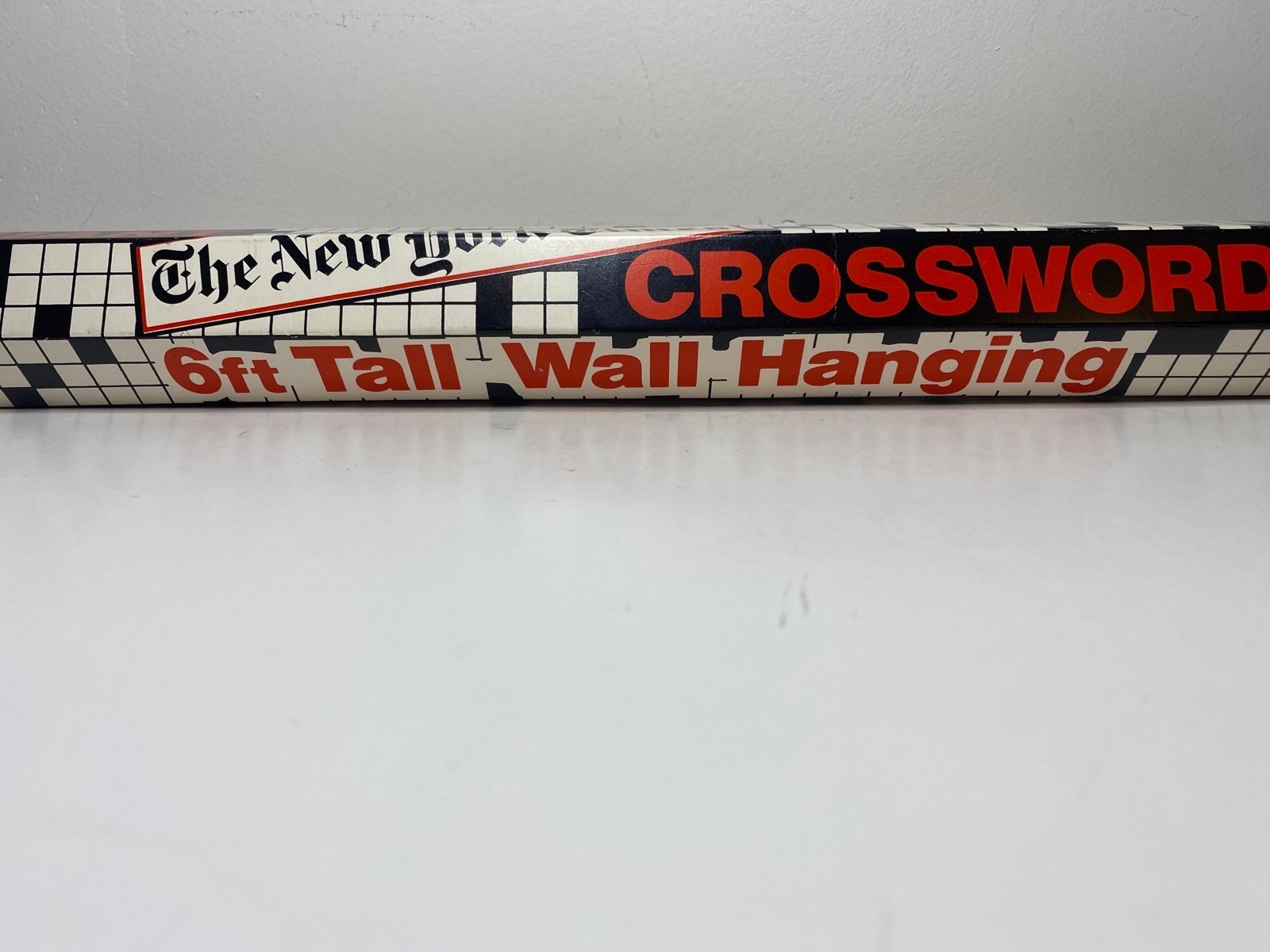 Vintage 1980 The New York Times Giant 6 Ft Crossword Puzzle Wall Hanging NYT