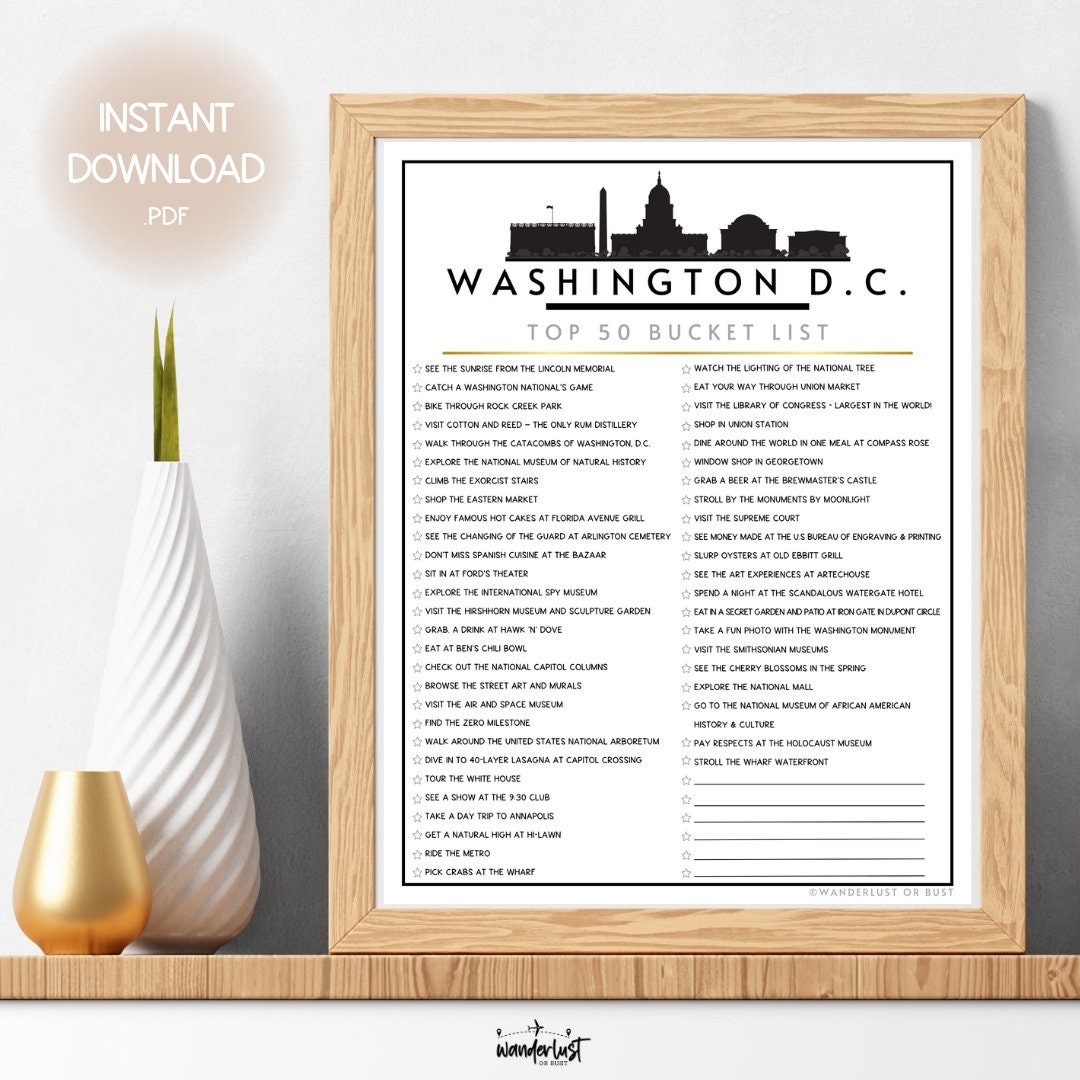 washington dc to do list