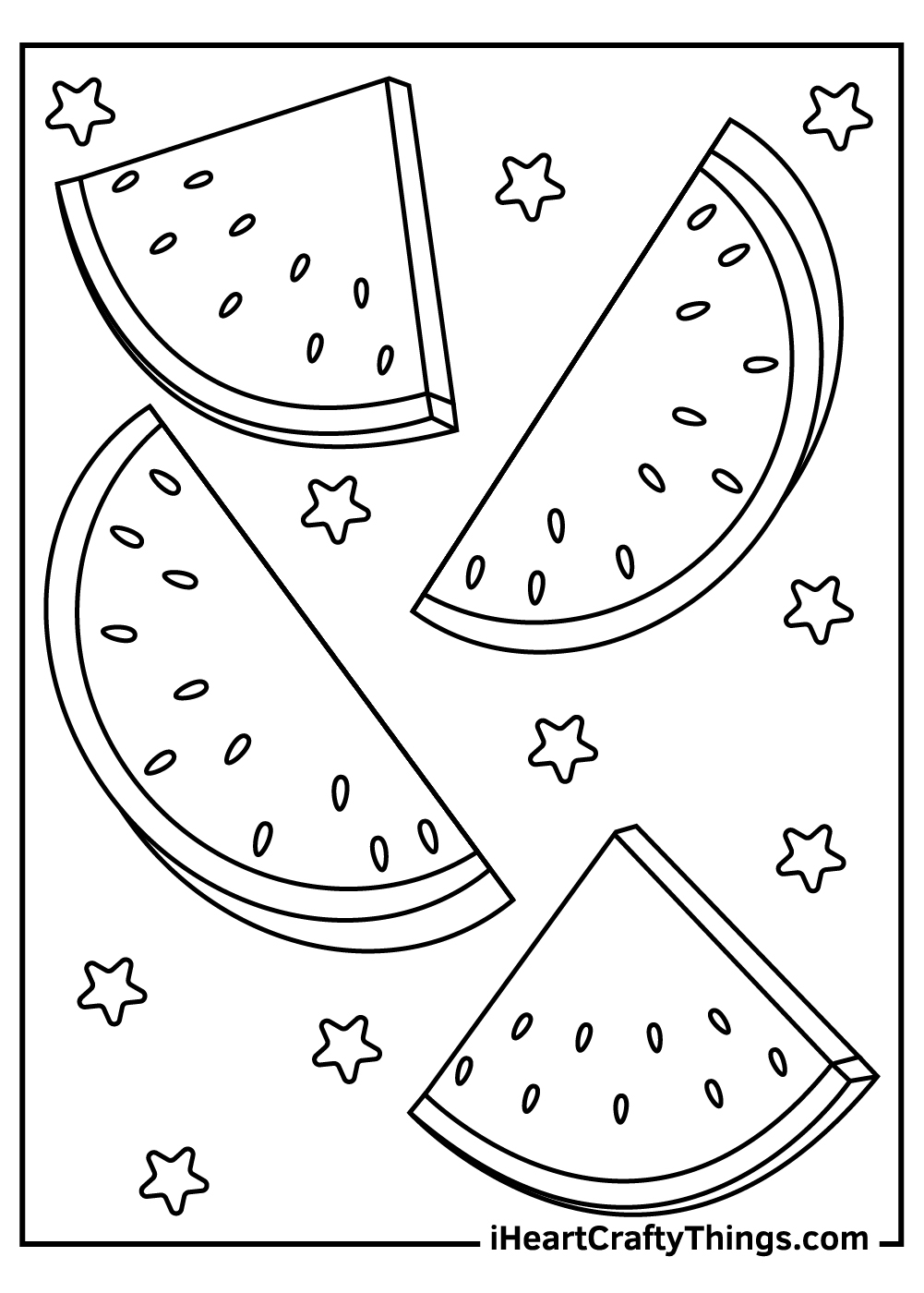 watermelon coloring pages