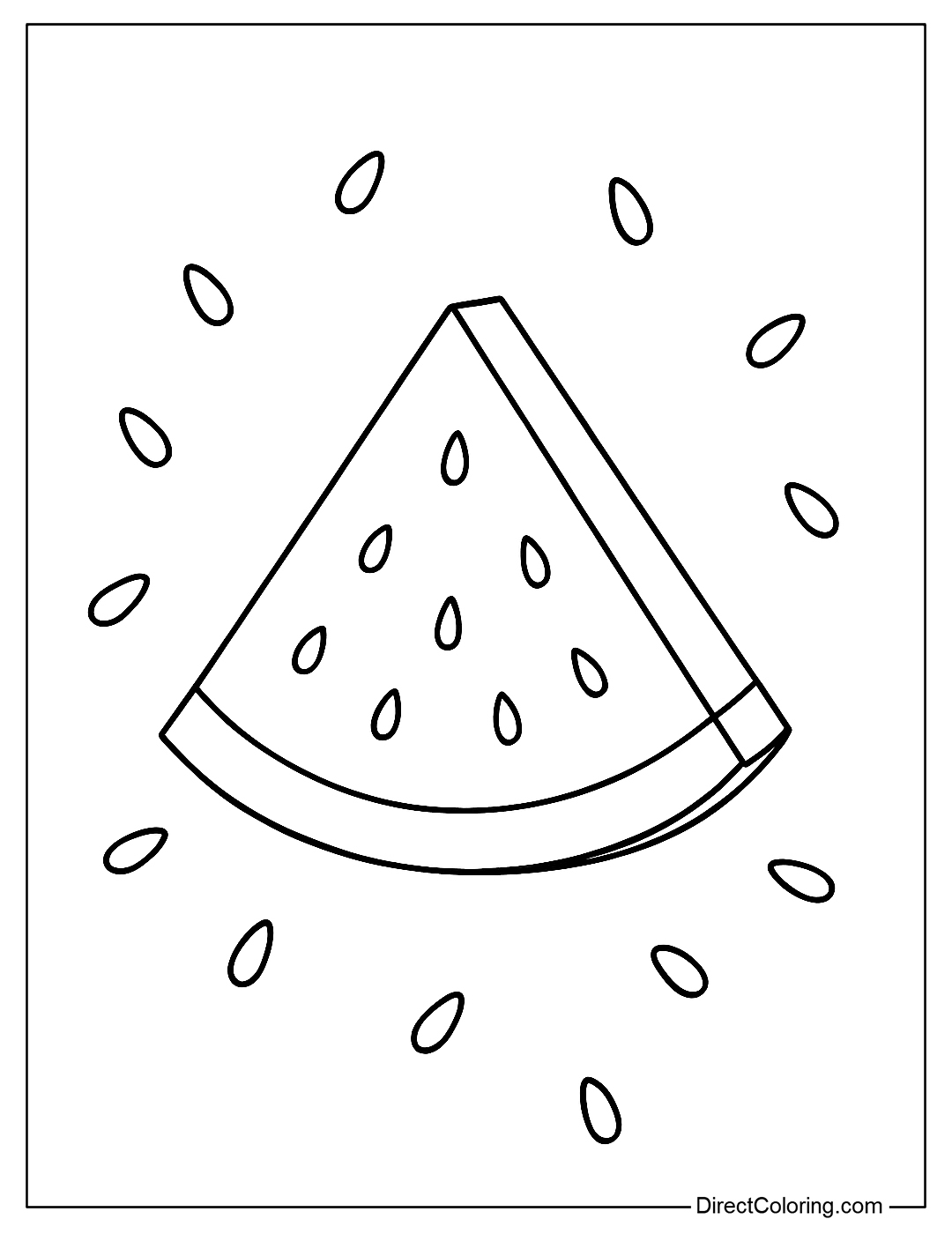 Watermelon Coloring Pages Free PDF To Download And Print