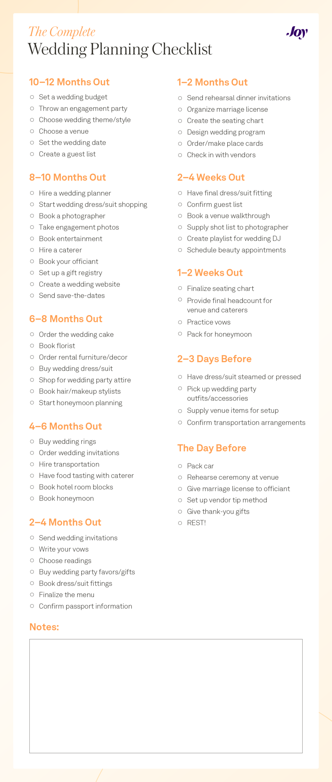 Wedding Planning Checklist Timeline Your Must Have Guide