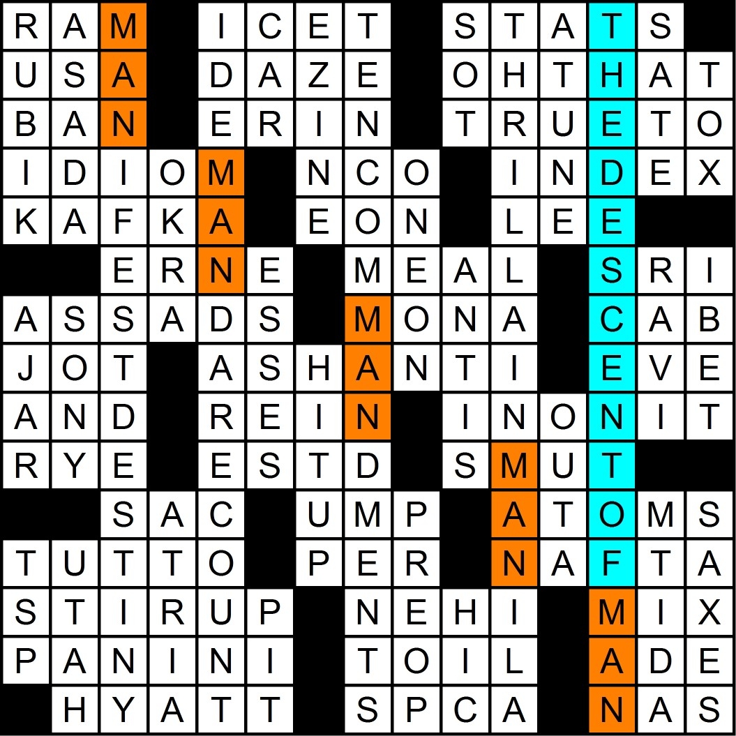 Wednesday October 8 2014 Diary Of A Crossword Fiend