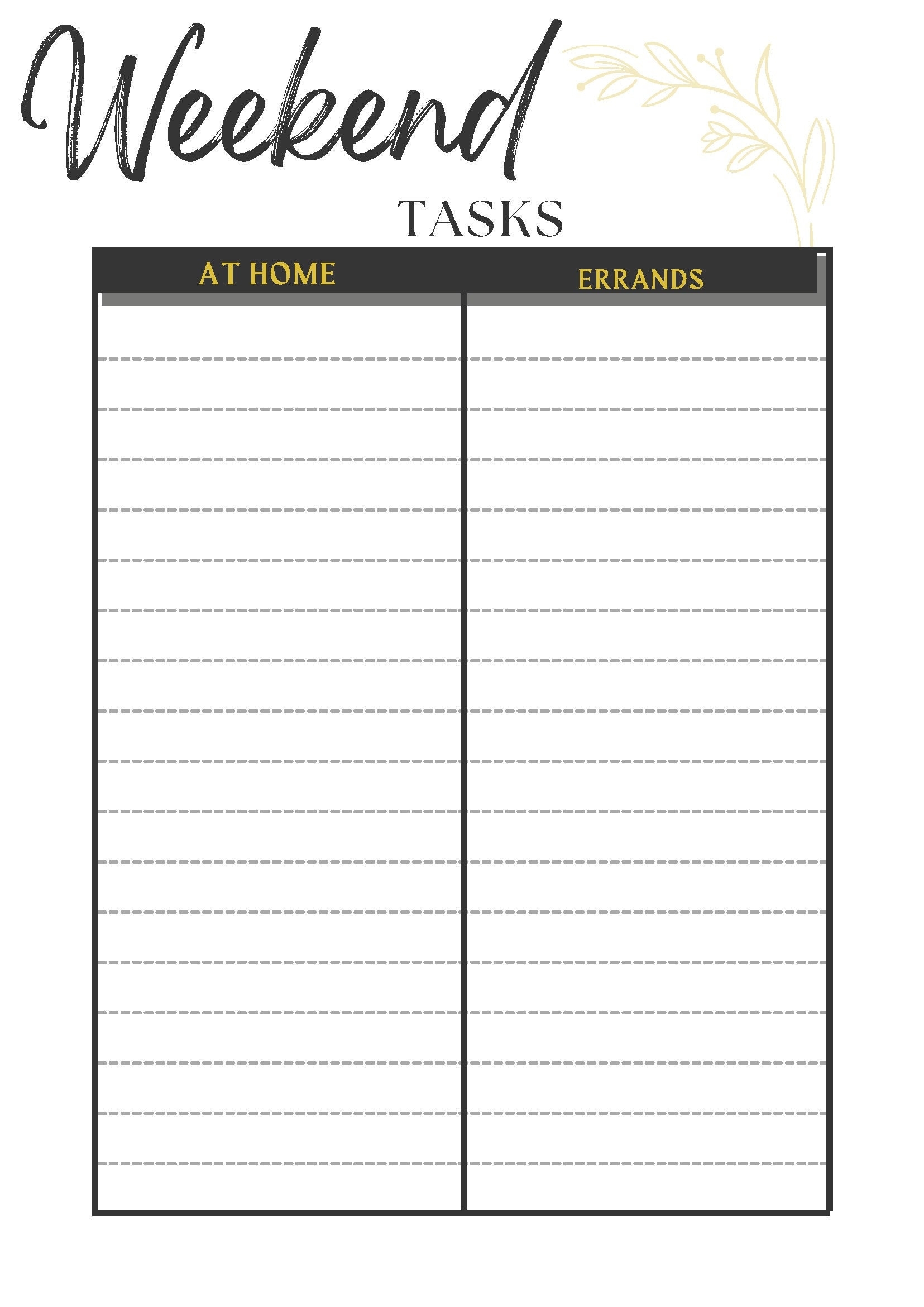 Weekend Planner Weekend To Do List Digital Download Digital Planner Etsy Weekend Planner Weekend To Do List Digital Download Digital Planner Etsy