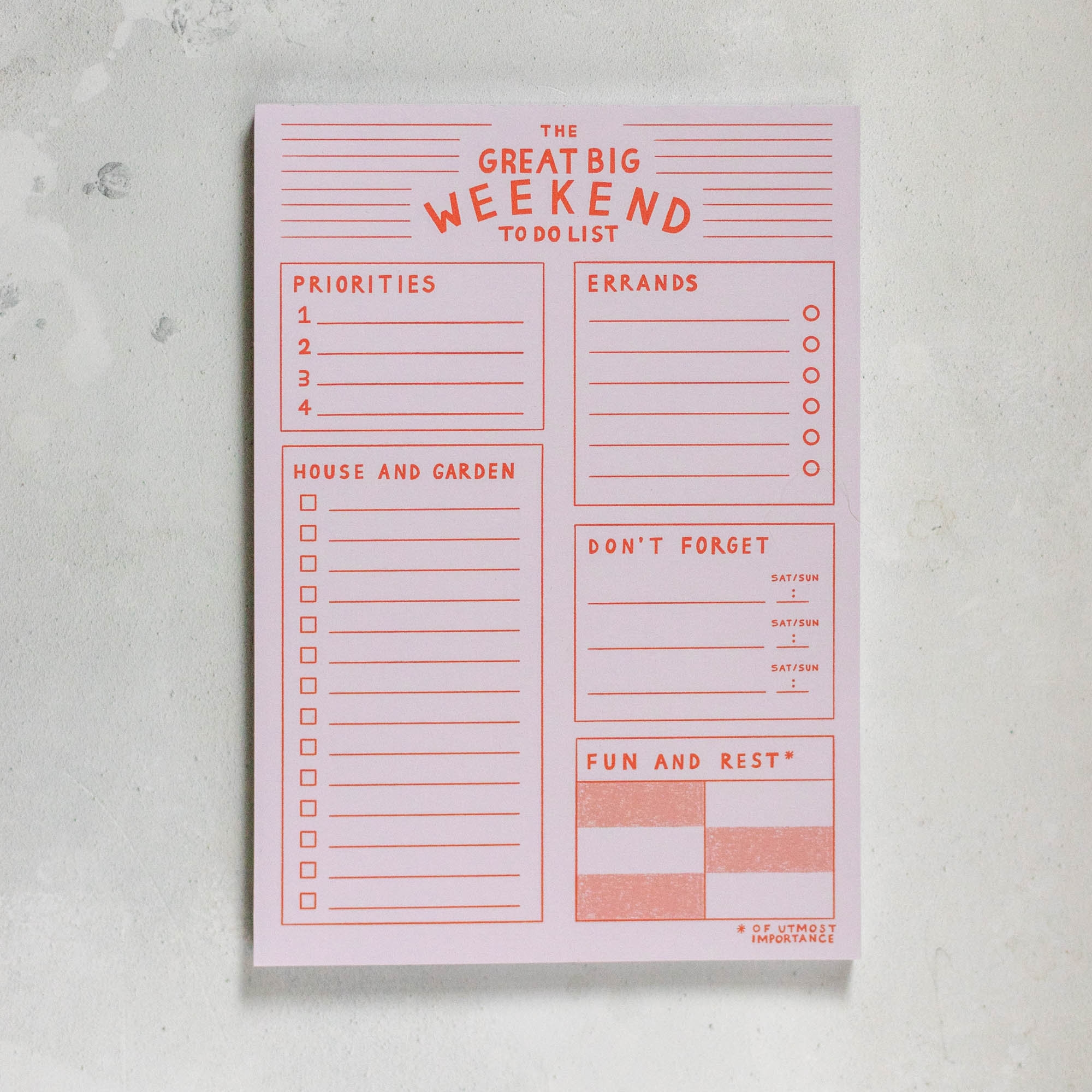 Weekend To do List Pad Priorities Errands Fun Rest 50 Sheets Etsy Weekend To do List Pad Priorities Errands Fun Rest 50 Sheets Etsy