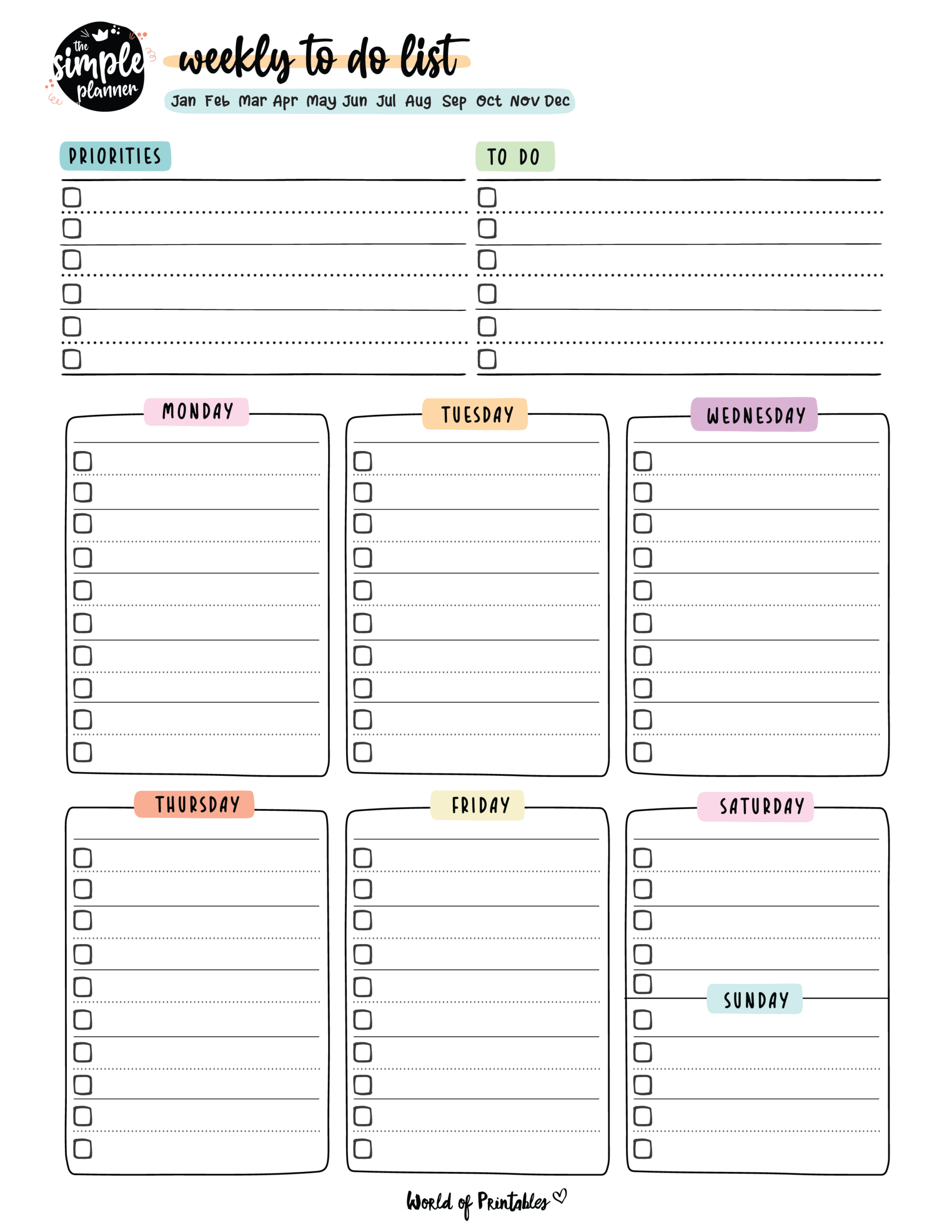 planner with to do list