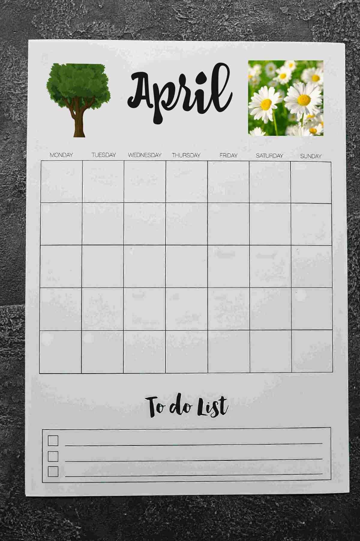 april to do list april to do list