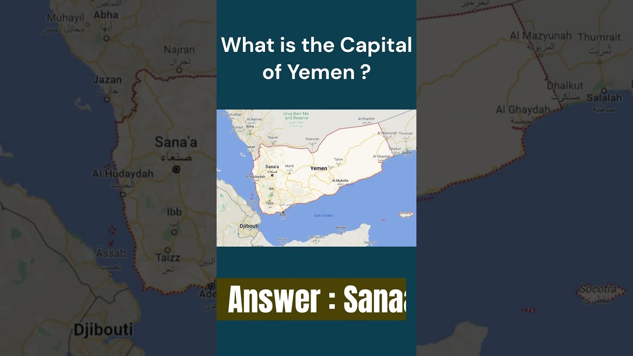 What Is The Capital Of Yemen yemen countryandcapital pradhanseducation capitalcity YouTube