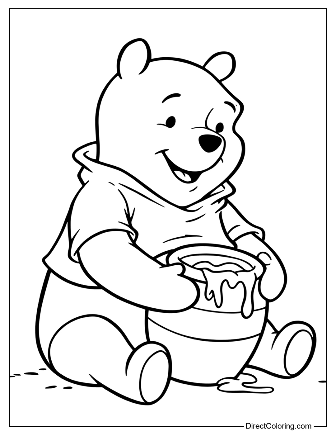 pooh coloring pages