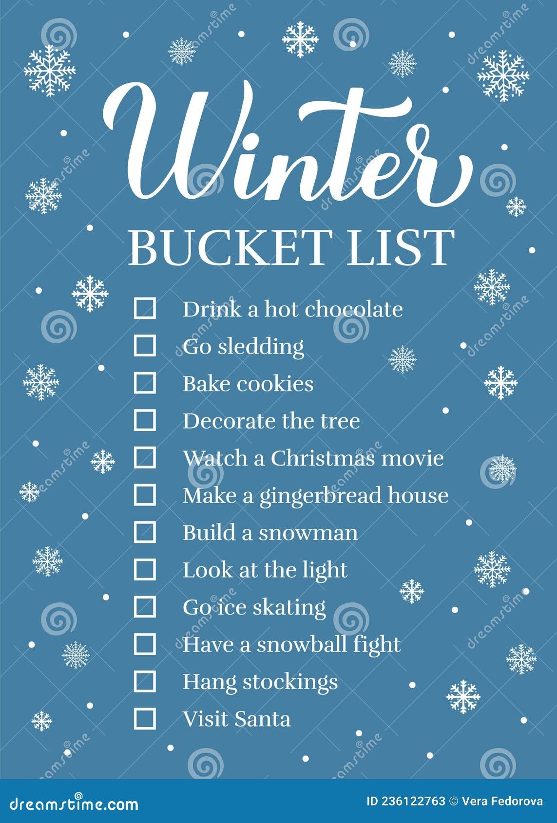 Winter Bucket List Funny Things To Do Checklist Seasonal Activity Planner Page Holidays Wish List Stock Vector Illustration Of Funny Holidays 236122763 Winter Bucket List Funny Things To Do Checklist Seasonal Activity Planner Page Holidays Wish List Stock Vector Illustration Of Funny Holidays 236122763