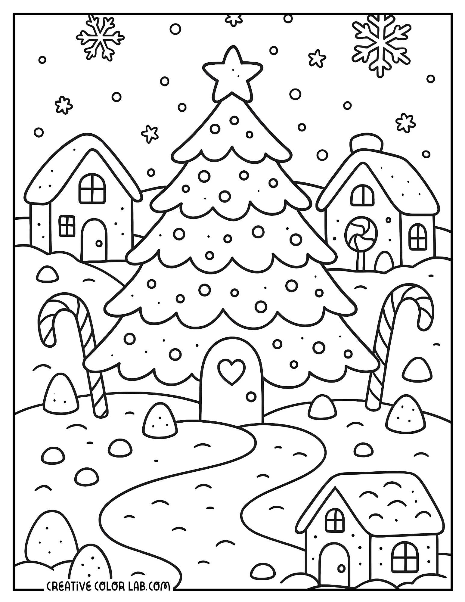 Winter Coloring Pages Free PDF Printables