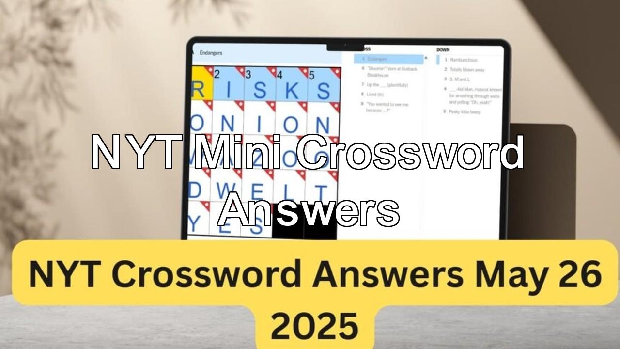 You Wanted To See Me Because NYT Crossword Answers May 26 2025 H2S Media