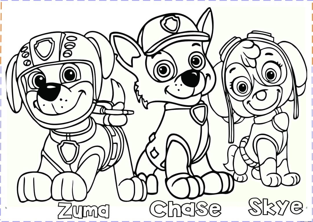 chase coloring page paw patrol chase coloring page paw patrol